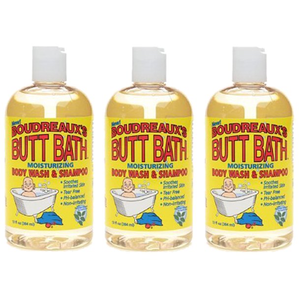 (3 Pack) Boudreaux's Butt Bath Gentle Cleansing Gel 13 Ounce Walmart