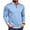 Shirts-Blue, variant on LEKWK Mens Quarter Zip Pullover Shirt Long Sleeve Mock Neck Plaid Summer Tees Trim Lightweight Casual Golf Work Layering Tops Shirts Blue L