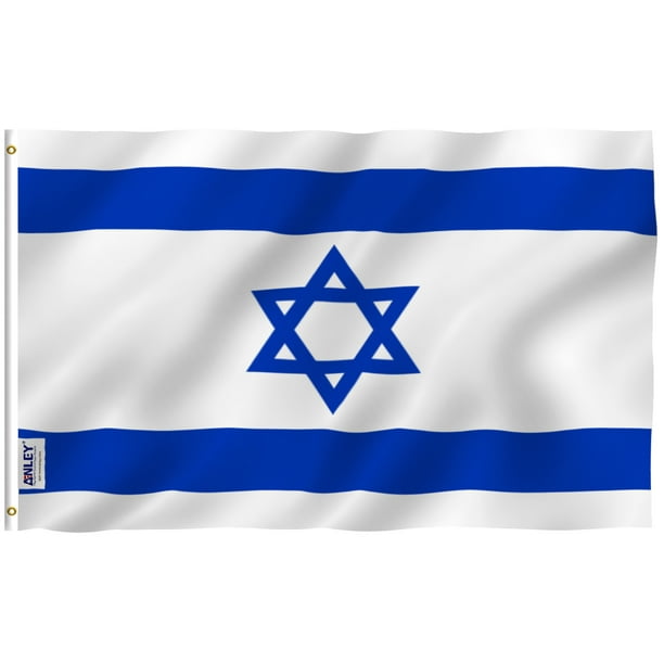 Anley Fly Breeze 3x5 Foot Israel Flag - Vivid Color and UV Fade