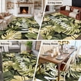 thumbnail image 5 of 6'x9' Area Rugs, Summer Green Leaf Indoor Outdoor Area Rug for Living Room Bedroom, Botanical Watercolor Tropical Plants Washable Bathroom Rugs Kitchen Floor Carpet Mats Home Decor Aesthetic, 5 of 8