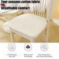 thumbnail image 4 of Leodye 1PCS Summer Flax Linen Horseshoe Chair Cushion, Strap Anti-slip Fixed Design, Soft Seat Pad for Household Dining Chair Daily Use -16.53x15.74in, 4 of 6
