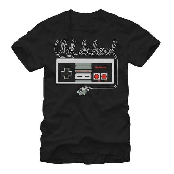 Men's Nintendo Old School NES Controller Graphic Tee Black X Large