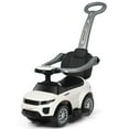 thumbnail image 1 of Costway 3 in 1 Ride on Push Car Toddler Stroller Sliding Car w/Music White, 1 of 10