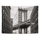 thumbnail image 1 of Tapiz de pared de microtela del puente de Manhattan, 150 x 130 cm, 1 of 1
