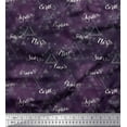 thumbnail image 1 of Soimoi Poly Georgette Fabric Triangle & Planets Name Galaxy Fabric Prints By Yard 42 Inch Wide, 1 of 1