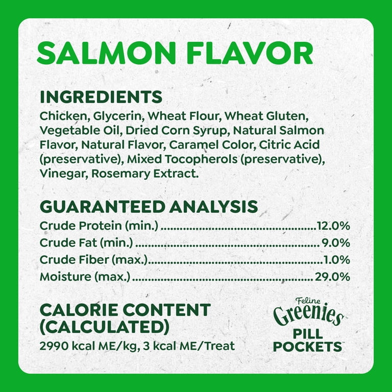 Greenies Feline Salmon Flavor Pill Pockets For Cats, 85 Count photo 7