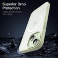 thumbnail image 5 of JETech Magnetic Case for iPhone 15 6.1-Inch Compatible with MagSafe, Translucent Matte Back Slim Shockproof Phone Cover (Green), 5 of 6