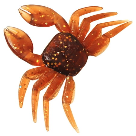 Yatlte Crab Bait 3D Simulation Crab Soft Lures Lures Soft Fishing Lure Fake Lure Fishing Tackle Artificial Plastic Soft Crab Lure 3D Simulation Freshwater Fishing Bait
