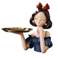 thumbnail image 1 of Bandeja de almacenamiento de modernas, estatua, joyería, escultura de dulces, manualidades, llaves, teléfono, bonito organizador para Azul Gloria Bandeja de almacenamiento de estatuas, 1 of 5