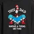 thumbnail image 3 of Hop on Pop - This Dad Knows A Thing Or Two - Men's Long Sleeve T-Shirt, 3 of 5