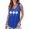 thumbnail image 1 of WZXFASHION Femmes 2025 Populaire Col Rond Manches Courtes Imprimé 2D Décontracté Ample et Polyvalent Gilet Bretelles Économies de Printemps Liquidation Débardeurs et Camisoles pour Femmes, 1 of 7