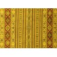 thumbnail image 1 of Ahgly Company Indoor Rectangle Abstract Yellow Modern Area Rugs, 7' x 10', 1 of 4