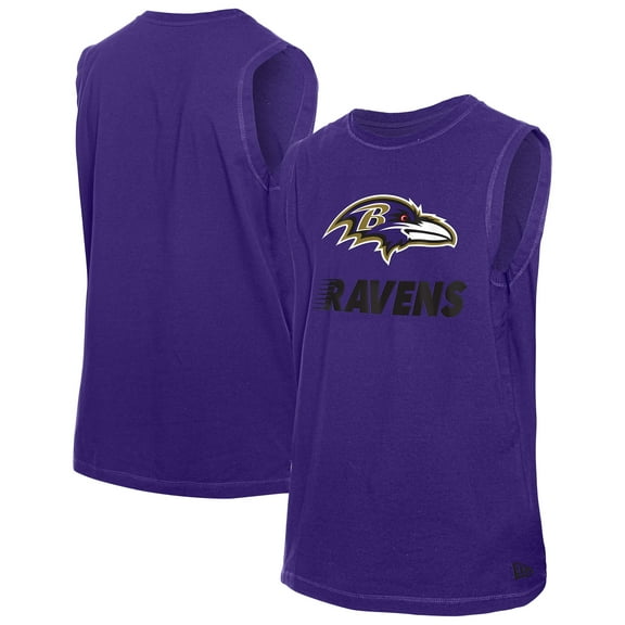 Men's-New Era Purple Baltimore Ravens Leisure Collection Tank Top