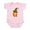 Petal Pink, variant on - Halloween Letter G Witch Monogram Infant Bodysuit - Baby Light Bodysuit, Size Newborn - 24 Months