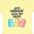 thumbnail image 4 of Inktastic Easter Just Hangin' with My Peeps Boys or Girls Baby Bodysuit, 4 of 5