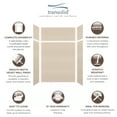 thumbnail image 4 of Transolid Swkx60367224 Saramar 60" W X 36" D X 96" H Six Panel Shower Wall Kit - Cashew, 4 of 5