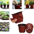 thumbnail image 4 of Sruoe Nursery Plant Pots with Drainage, 100Pcs 3.54in Flower Pots, Plastic Plant Pot, Flower Pot, Planters for Home Garden, Balcony, Patio, Home Decor Garden Decor, 4 of 5