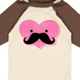 thumbnail image 4 of Inktastic Kawaii Mustache Heart Girls Long Sleeve Baby Bodysuit, 4 of 5