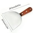 JoniHYY Stainless Steel Plate Cooking Spatula Fried Fish Shovel Frying