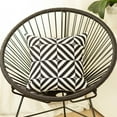 thumbnail image 2 of Housse de Coussin Carrée Diagramme Géométrique 18 Pouces (Set de 2), 2 of 6