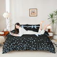 thumbnail image 3 of Erosebridal Cute Bowknot Comforter Cover Twin,Polka Dots Print Bedding Twin Size,Blue Black Duvet Cover Twin For Princess,Super Cozy Room Decoration Reversible,2pcs（No Comforter）, 3 of 7