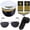 White, variant on Pilot Kit with Aviator Hat Sunglasses Tie for Airline Captain Aviation Party Halloween Party