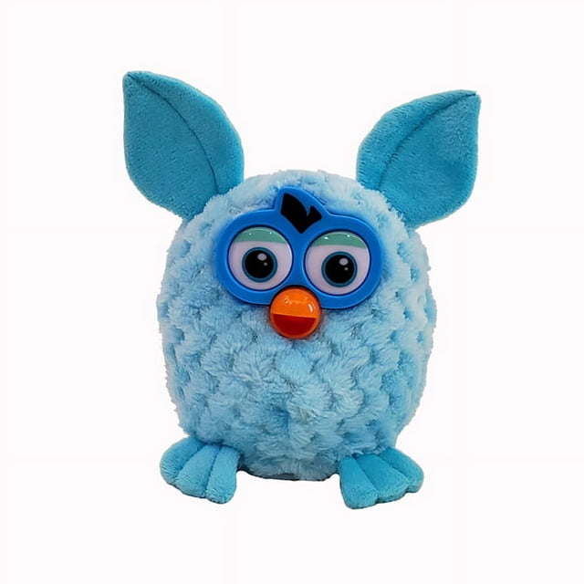 Lindo juguete eléctrico de peluche que habla Furby Elf juguete electrónico de búho para mascotas 15 cm (azul) ER Rojo Verde
