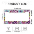 thumbnail image 6 of Colorful Abstract Flowers License Plate Frames for Women Men Car Plate Holder Cover Metal Tag Aluminum Car Accessories Front Rear Plate Decor, 6 of 6