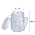 thumbnail image 4 of for Blender Replacement Parts, 4937 Mini Osterizer Blender Jar Accessory, Cup Mini Plastic Jars with Lids (3 Pack), 4 of 4