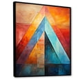 thumbnail image 2 of Designart "Colorful Mexican Art Pyramid I" Mexican Art Floater Framed Wall Decor, 2 of 5