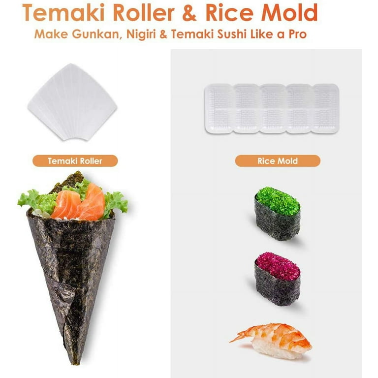 The Sushi Made Easy Kit with all-color Book, Rolling mats, etc.