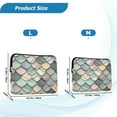 thumbnail image 4 of FORMRS 13-13.3 inch Laptop Sleeve Case Soft Carrying Quilted Computer Bag Cover, Green Art Pattern, 4 of 7