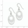 thumbnail image 3 of Sterling Silver Oval Dangle Earrings, 3 of 3