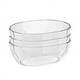 thumbnail image 1 of Juego de 3 tazones de plástico para servir, tazones transparentes para mezclar, tazones de plástico para ensaladas, bocadillos, palomitas de maíz, papas fritas y salsa, 1 of 6