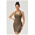 thumbnail image 2 of Women's Tight Sports Backless Dress Yoga Tennis Fitness Running Stretch Skirt, 2 of 3