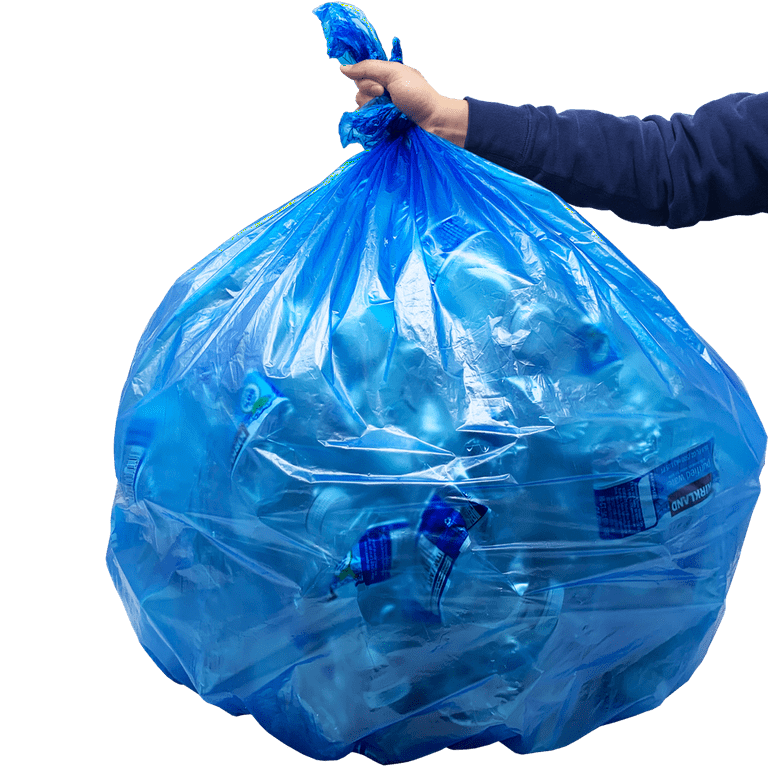 Reli. 55 Gallon Recycling Bags (75 Bags) Blue Heavy Duty Drum Liner 60  Gallon - 55 Gallon Garbage Bags, Blue Recycle Bags 55-60 Gal 