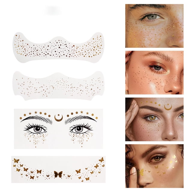 Dvkptbk Makeup Stickers Water Transfers Freckle Stickers Easy Natural Freckle Look Beauty Makeup Stickers