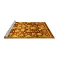 thumbnail image 2 of Ahgly Company Machine Washable Indoor Rectangle Oriental Yellow Traditional Area Rugs, 7' x 10', 2 of 4