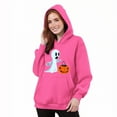 thumbnail image 6 of Pxxlle Hoodies for Women Cute Graphic Sweatshirts with Hood Plus Size Long Sleeve Holiday Pullover Tops with Pockets Hot Pink XXL, 6 of 6