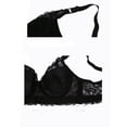 thumbnail image 5 of SOSTENES CHIC para Mujeres Copas Completas Transpirables Confort Encaje Floral Cobertura Completa Sin Almohadillas Con Aros Talla 40/90 Ajuste 38B/C Negro, 5 of 5