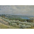 thumbnail image 3 of Alfred Sisley 18x14 Black Modern Framed Museum Art Print Titled - The Terrace at Saint-Germain, Spring (1875), 3 of 5