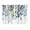 Blue White, variant on Blue Teal Botanical Kitchen Curtains Small Short 39 Inch Length, Weeping Fall Eucalyptus Leaves Grommet Top Bedroom Living Room Curtains, Light Filtering Cafe Curtain Drapes 2 Panels Set 55''x39''