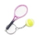 thumbnail image 5 of sweethay 6 piezas raqueta de tenis llaveros portátiles deporte llavero multicolor llavero conjunto accesorios regalos novias esposa púrpura Púrpura 2Conjunto, 5 of 6