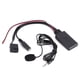 thumbnail image 1 of Adaptador de cable Bluetooth AUX-IN para coche con micrófono para llamadas manos libres compatible con Ford Focus 6000CD, 1 of 14