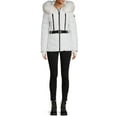 F.O.G. Women's Belted Puffer Coat with Faux Fur Hood, Sizes XS3X