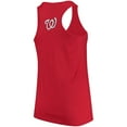 thumbnail image 2 of Women's Soft as a Grape Red Washington Nationals Plus Size Swing for the Fences Racerback Tank Top, 2 of 3