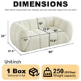 thumbnail image 2 of LiviNest 70" Cloud Sofa for Small Apartments: 23.5" Deep-Seat Chenille Sofa - Space-Saving 2-Seater for Living Rooms & Bedrooms, 2 of 3