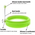 thumbnail image 3 of Food Grade Silicone Egg Rings, Multicolor,Egg Ring Molds for Cooking, Fried Egg Rings(Green,4Pack), 3 of 5