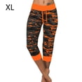 thumbnail image 3 of Mujeres Pantalones de yoga interior deportes al aire libre Pantalones recortados Jogging Ejercicio con cordón ajustable Leggings de cintura ajustable Gimnasio Ropa Naranja XL seitruly OD003018-22, 3 of 7