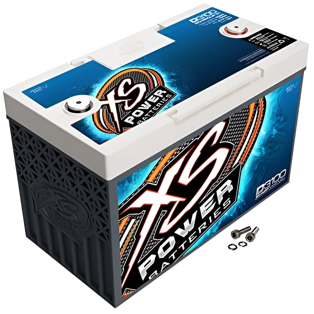 Supplemental Car Audio Power 12 Volt AGM Battery with5000 Amps & 110 Amp Hours & 237 Minutes of Reserve Capacity
